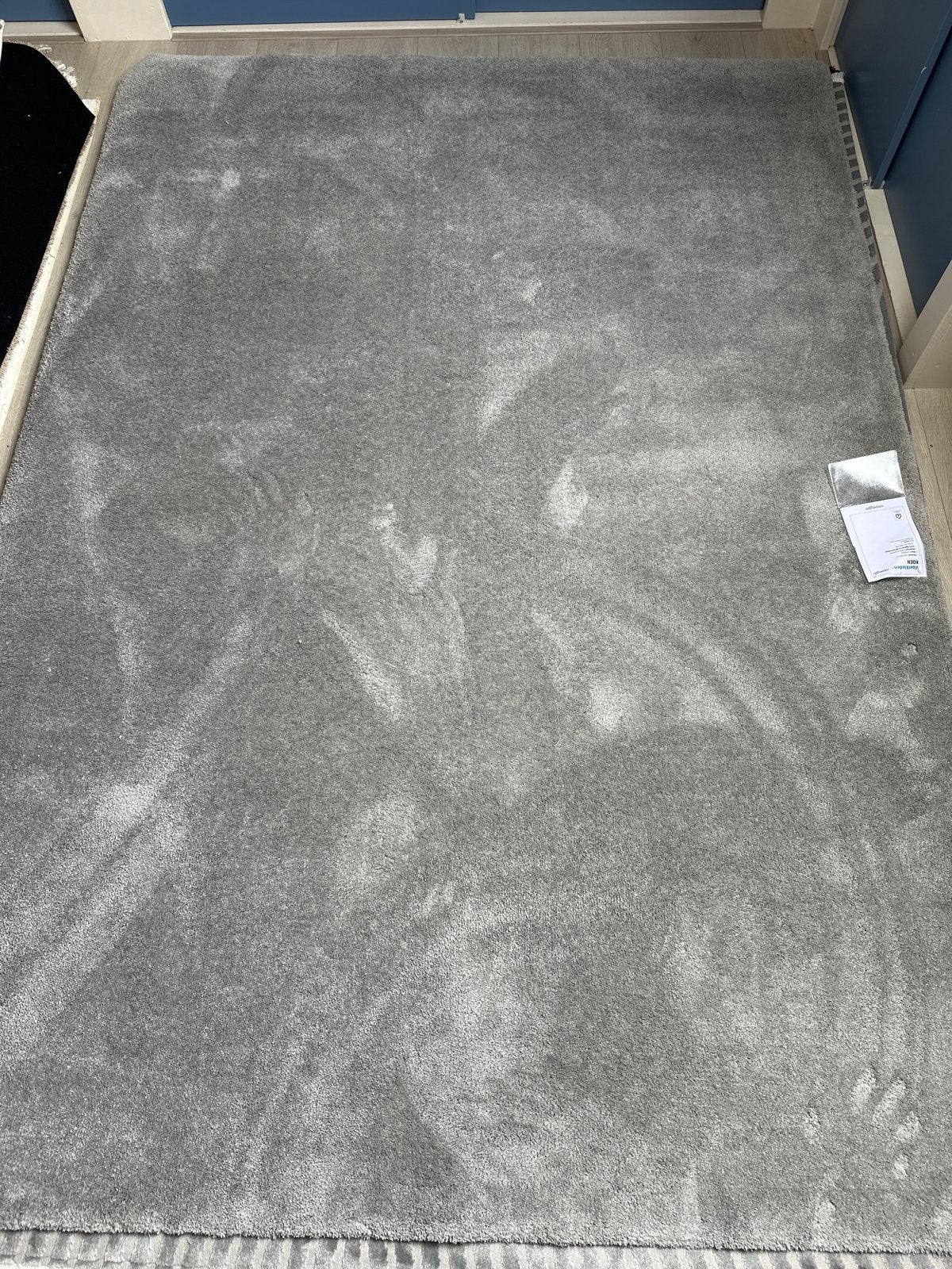 Vloerkleed KOEN Lichtgrijs 160x230 cm, Ophalen, 150 tot 200 cm, Grijs, Rechthoekig