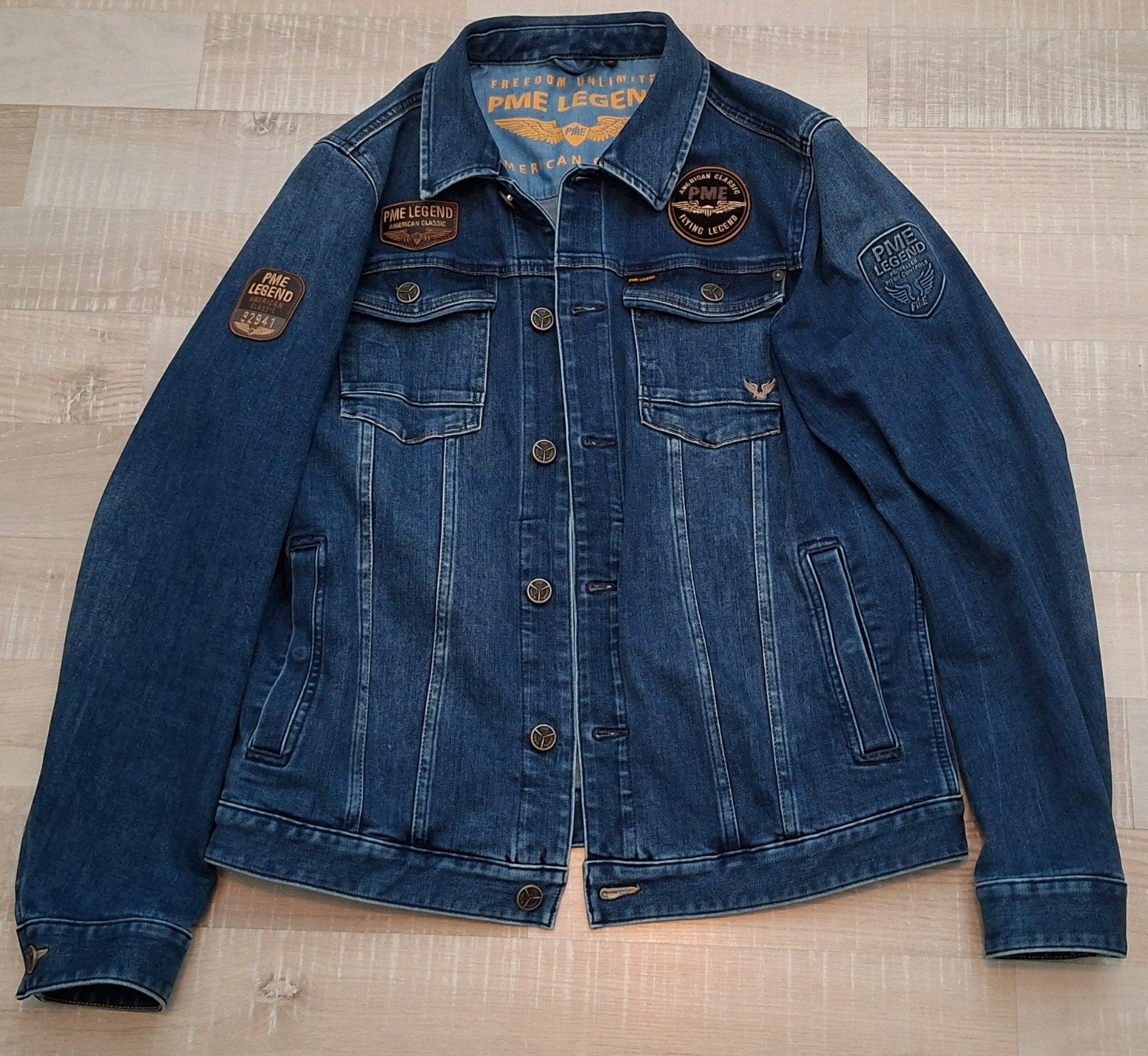 PME LEGEND Spijker Jas XL, als Nieuw., Kleding | Heren, Ophalen of Verzenden, Zo goed als nieuw, Maat 56/58 (XL), Blauw
