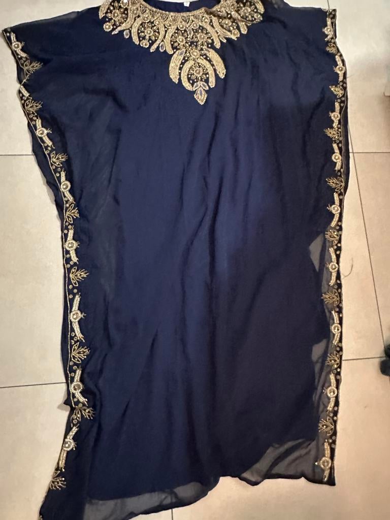 Mooie blauwe abaya, Maat 38/40 (M), Overige typen, Blauw, Ophalen of Verzenden