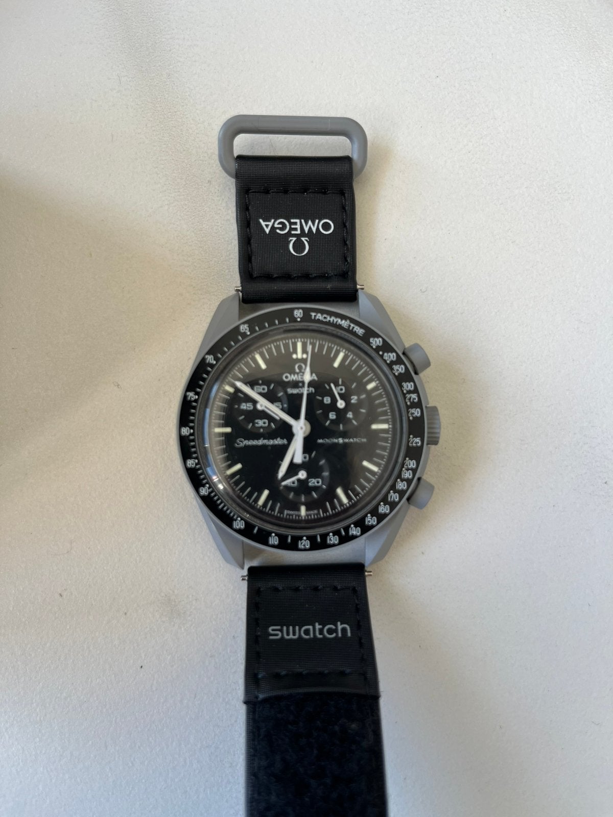 Swatch Moon watch, Ophalen of Verzenden, Zo goed als nieuw, Kunststof, Swatch