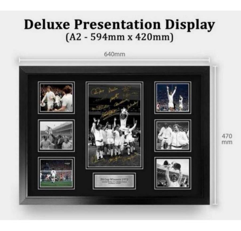 Leeds United Signed Large A2 Framed FA Cup Winners 1972 gift, Buitenlandse clubs, Nieuw, Ophalen of Verzenden, H
