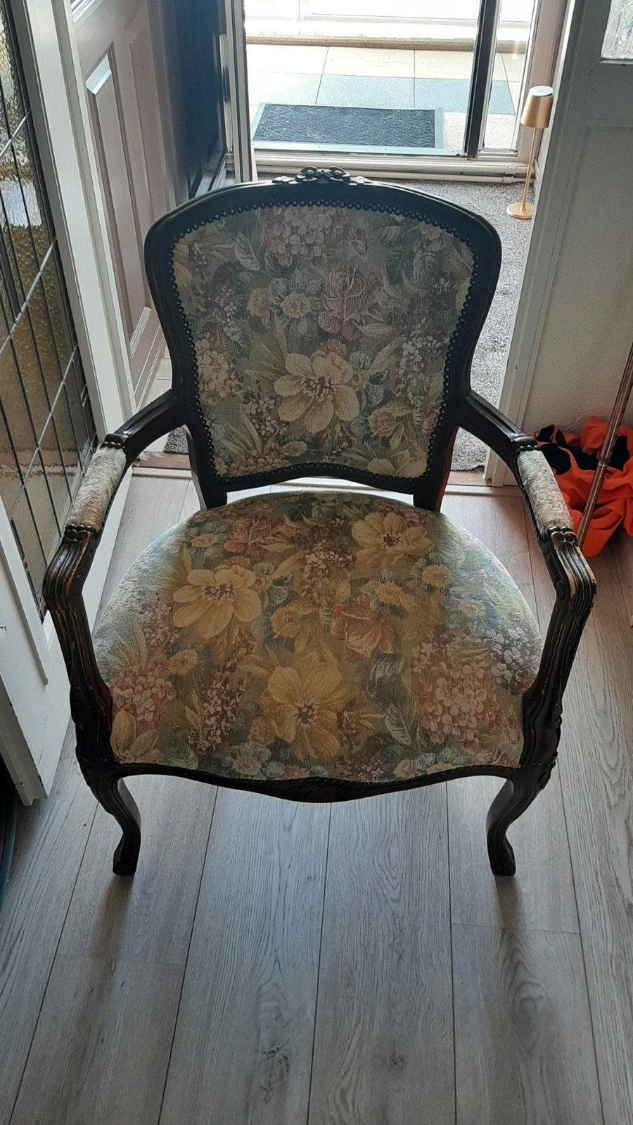 Fauteuil in rotan stijl, Huis en Inrichting, Ophalen, Gebruikt, 75 tot 100 cm, 50 tot 75 cm
