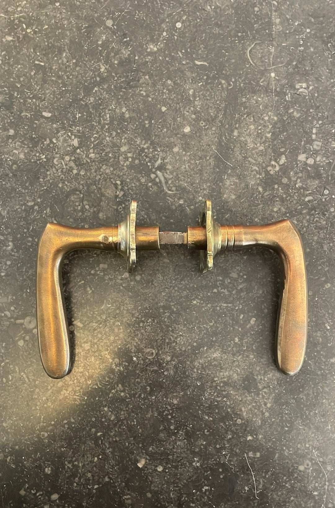 1xset Deurklinken Antiek JAREN 1920 1930 Deurkrukken vintage, Ophalen of Verzenden