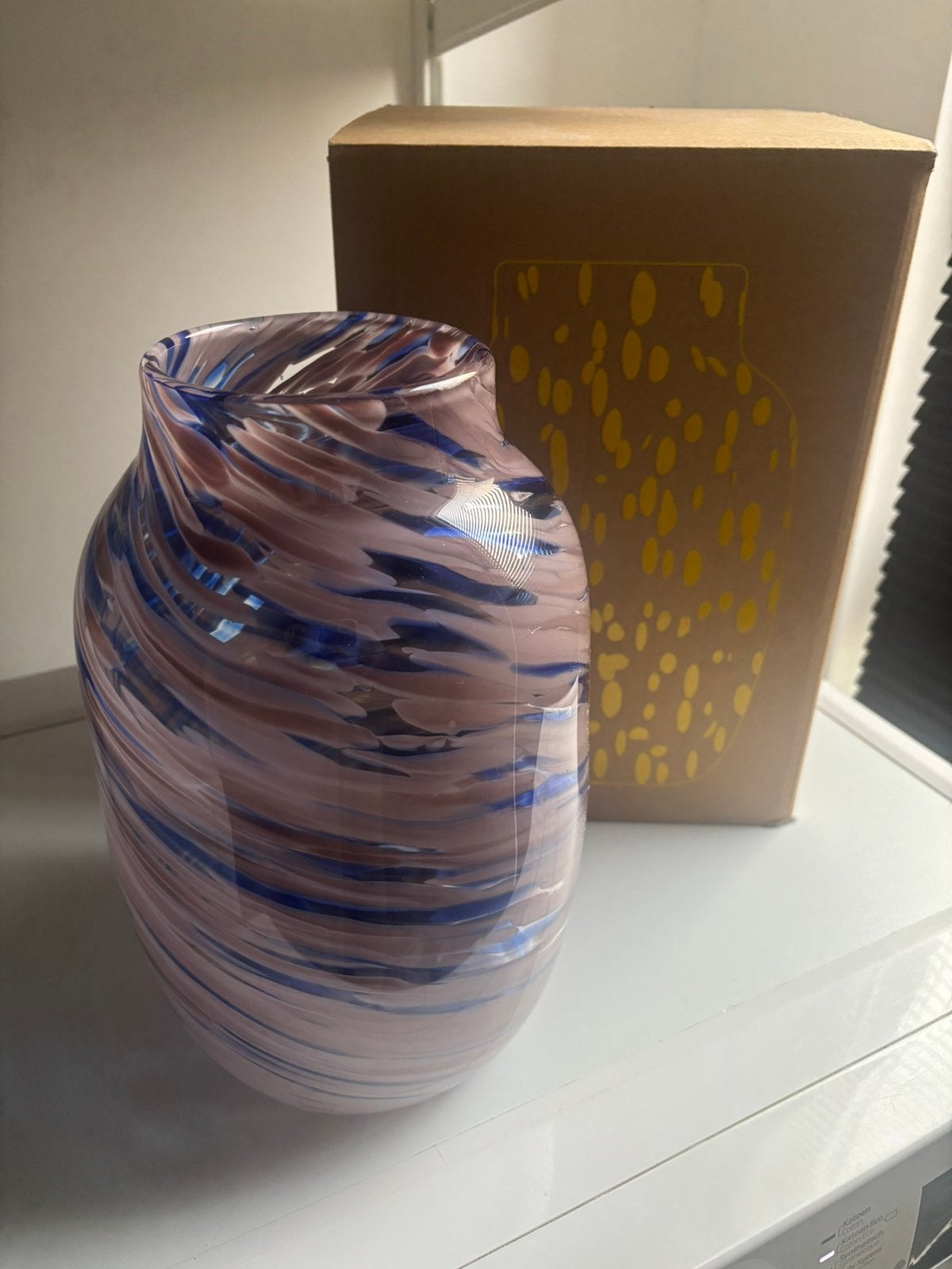 Hay Splash Vase, Ophalen, Zo goed als nieuw, Blauw