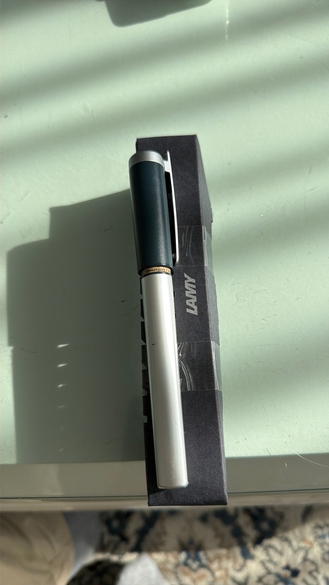 Lamy Studio Vulpen – Aluminium met ZilverPenpunt + Inktpatro, Ophalen of Verzenden, Zo goed als nieuw, Vulpen, Overige merken