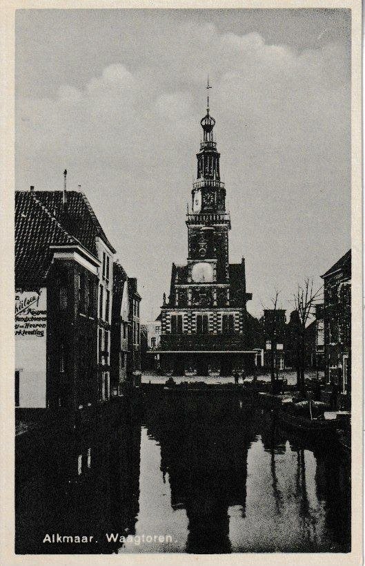 ALKMAAR - WAAGTOREN, Ophalen of Verzenden, 1940 tot 1960, Ongelopen, Noord-Holland