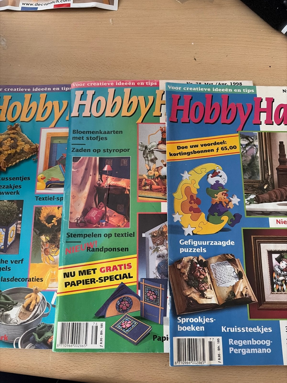 Hobby Handig Tijdschriften - Nrs. 77, 78, 79, Ophalen of Verzenden, Gelezen, Overige typen