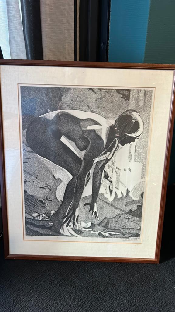 Vintage Ets van J. Carter-Smit - Duiker, Dagelijks leven, Ophalen of Verzenden, Gesigneerd, 1950 - 1999