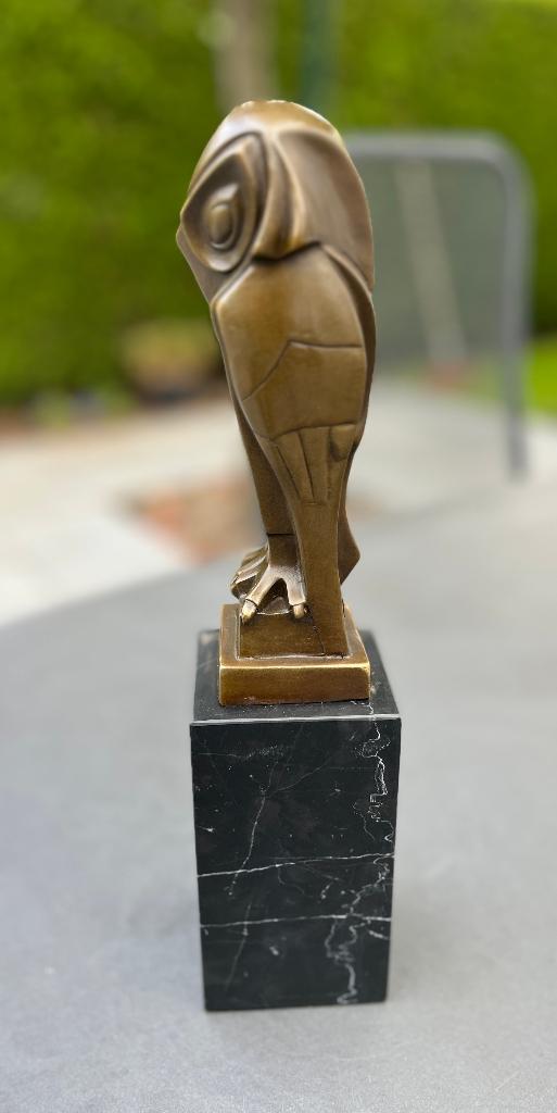 Bronzen beeld van art deco uil. Naar Johan Coenraad Altorf., Art deco, Ophalen of Verzenden, 20 - 50 cm, Beeld