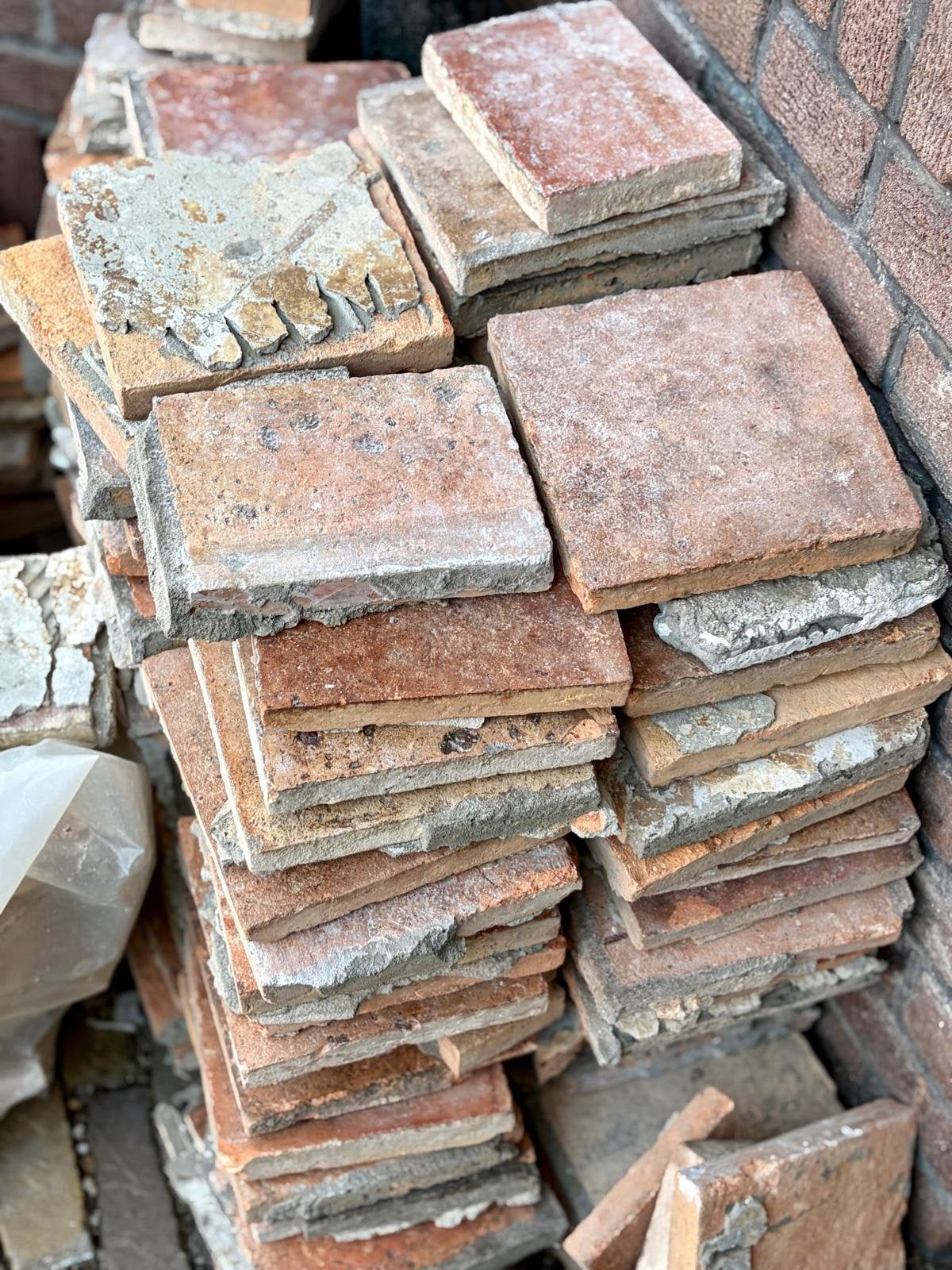 Historische vloertegels, Doe-het-zelf en Verbouw, Ophalen, Overige materialen, Gebruikt, Minder dan 20 cm