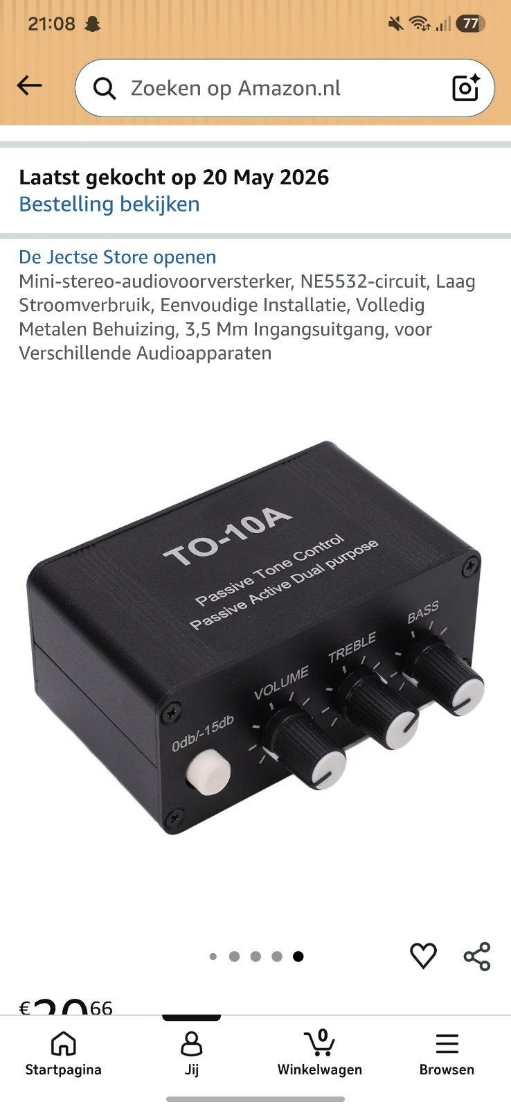 Mini-stereo-audiovoorversterker, Ophalen of Verzenden, Nieuw