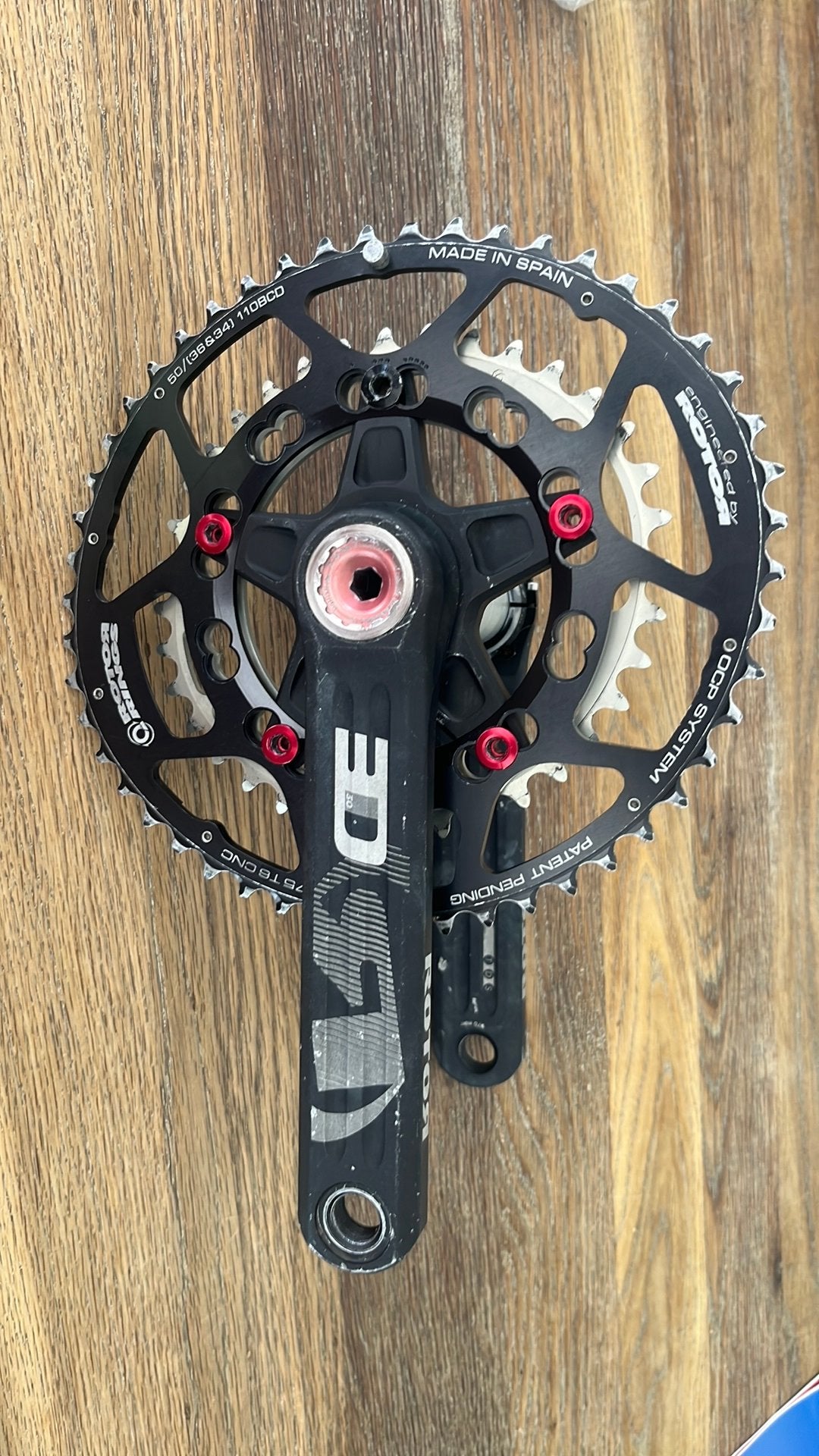 Rotor 3d qring crankstel 30mm, Ophalen of Verzenden, Zo goed als nieuw, Overige typen