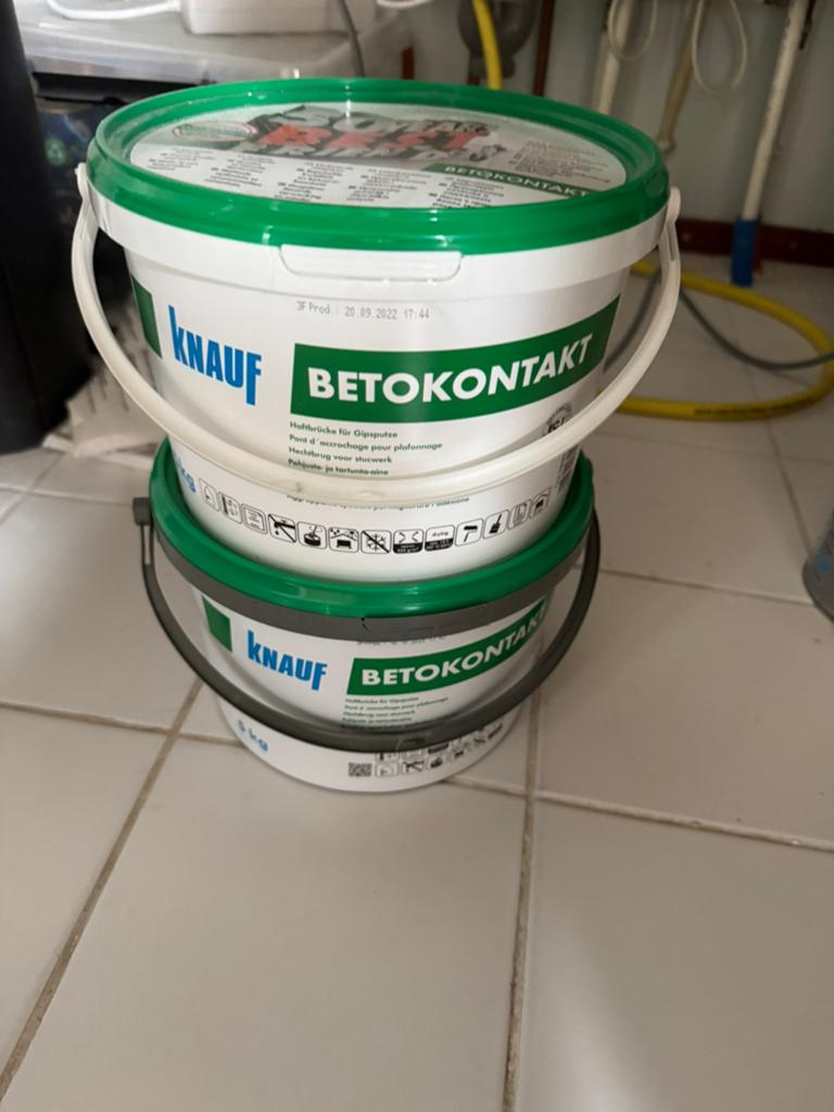 2x Knauf Betokontakt, Doe-het-zelf en Verbouw, Ophalen, Nieuw, Wit
