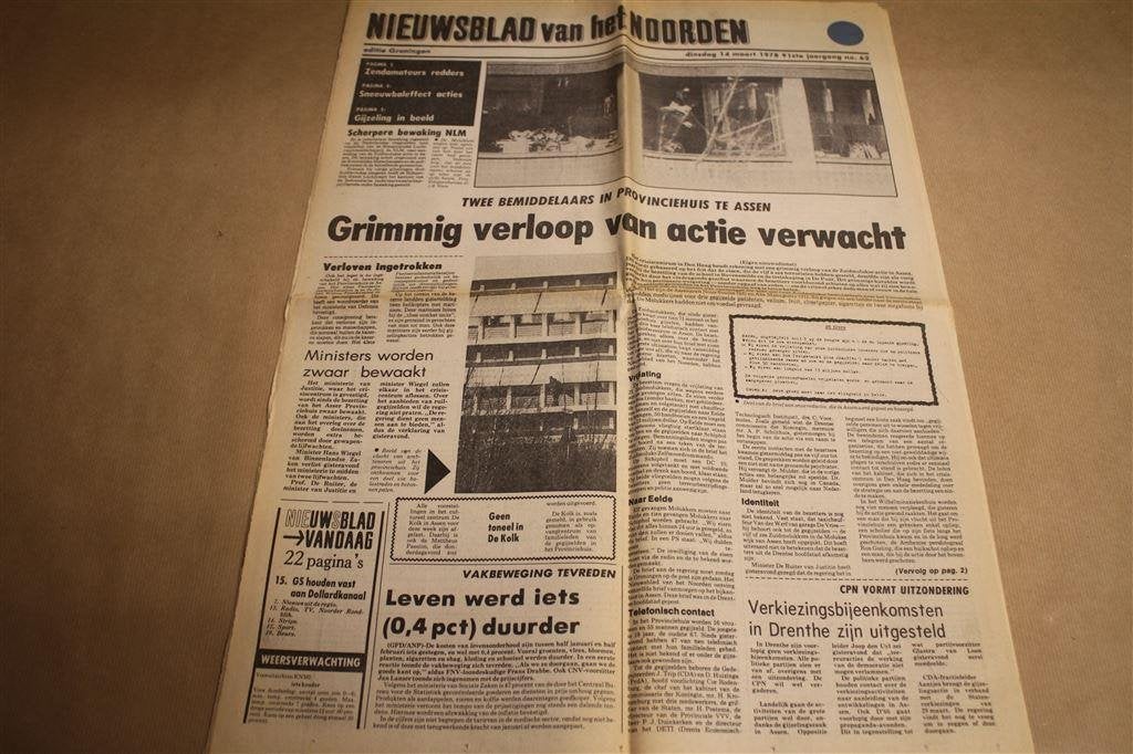 Krant Gijzelingsacties Molukkers 1978, Boeken, Ophalen of Verzenden, Gelezen