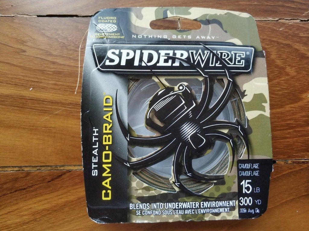 SpiderWire Stealth Camo Dyneema Gevlochten Vislijn, Ophalen, Nieuw, Vislijn