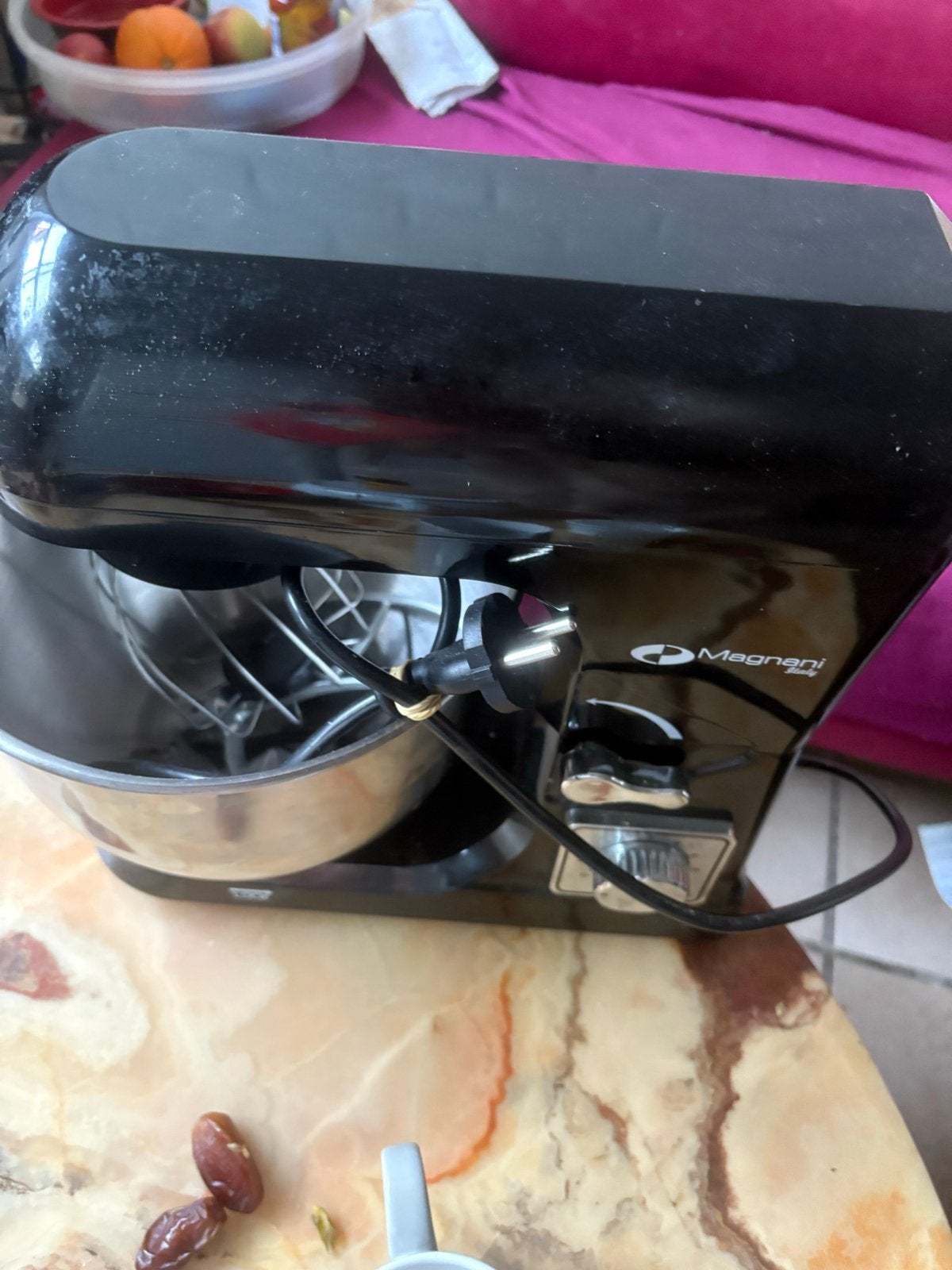 Magnani Keukenmachine Deegmachine met RVS Kom, Witgoed en Apparatuur, Keukenmixers, 4 liter of meer, Ophalen of Verzenden, Gebruikt
