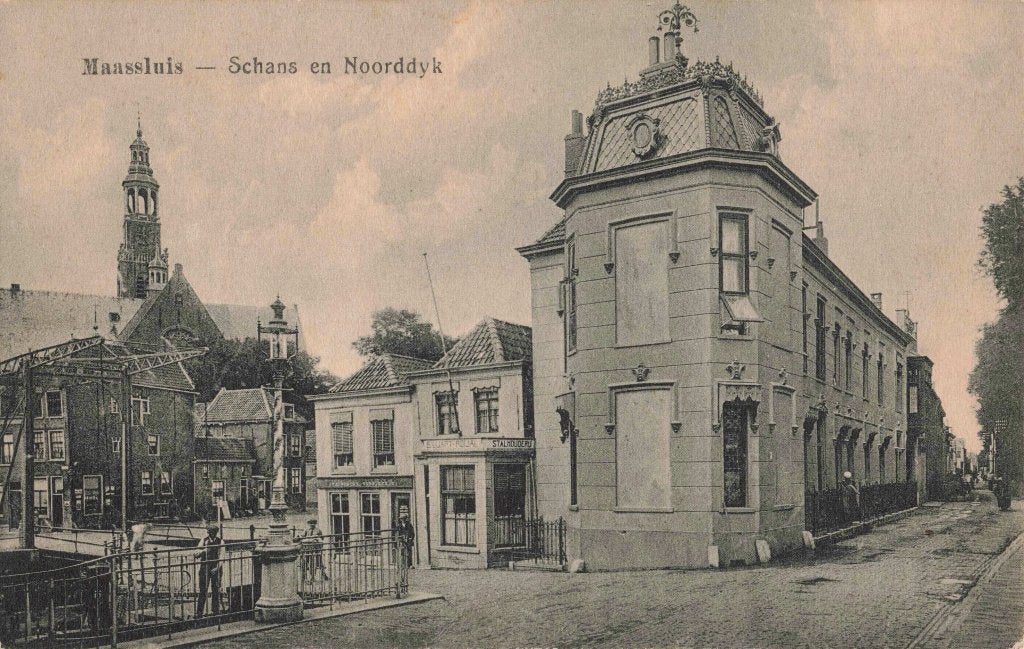 Maassluis Schans en Noorddijk L3438, Ophalen, Voor 1920, Ongelopen, Zuid-Holland