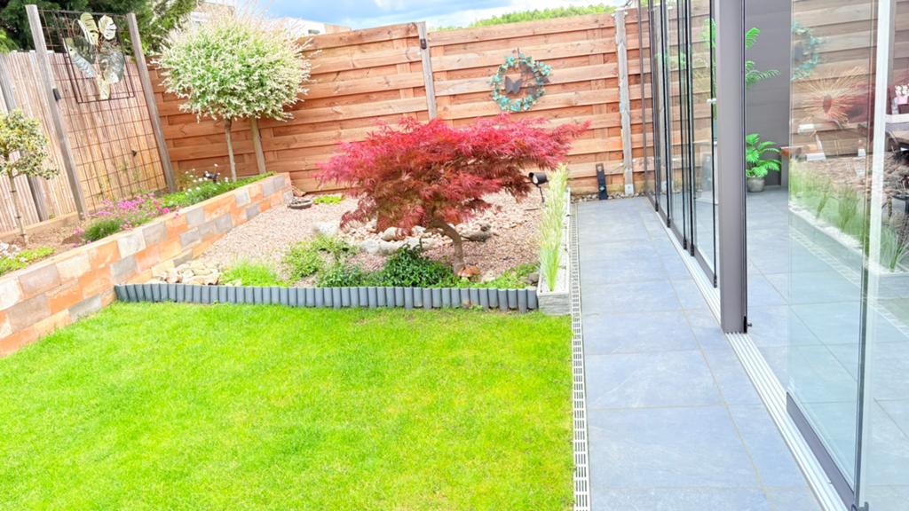 GARDEN-X Tuinpalissade - 7meter totaal- Antraciet, Kunststof, Ophalen of Verzenden, Border, Minder dan 25 cm