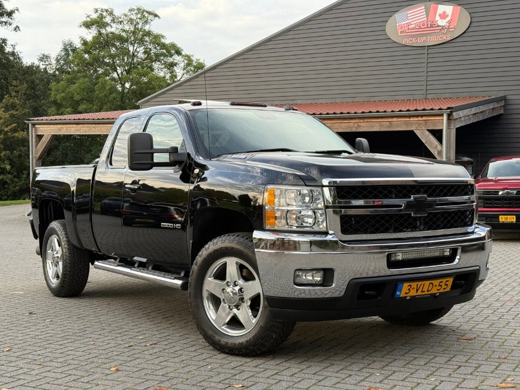 Chevrolet Silverado LTZ 2500HD 6.6L V8 Duramax Diesel ( N1 ), Auto's, Automaat, Zwart, Leder, Diesel