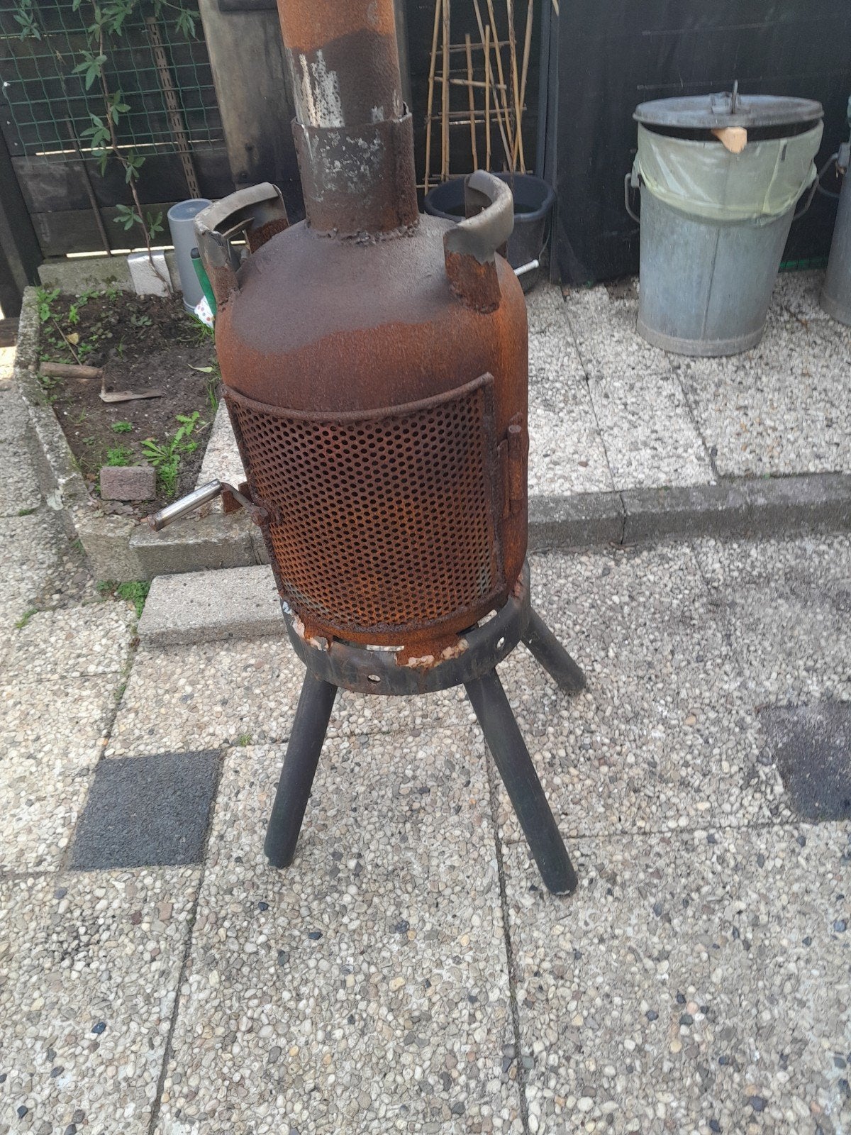 tuin kachel, Ophalen, Gebruikt