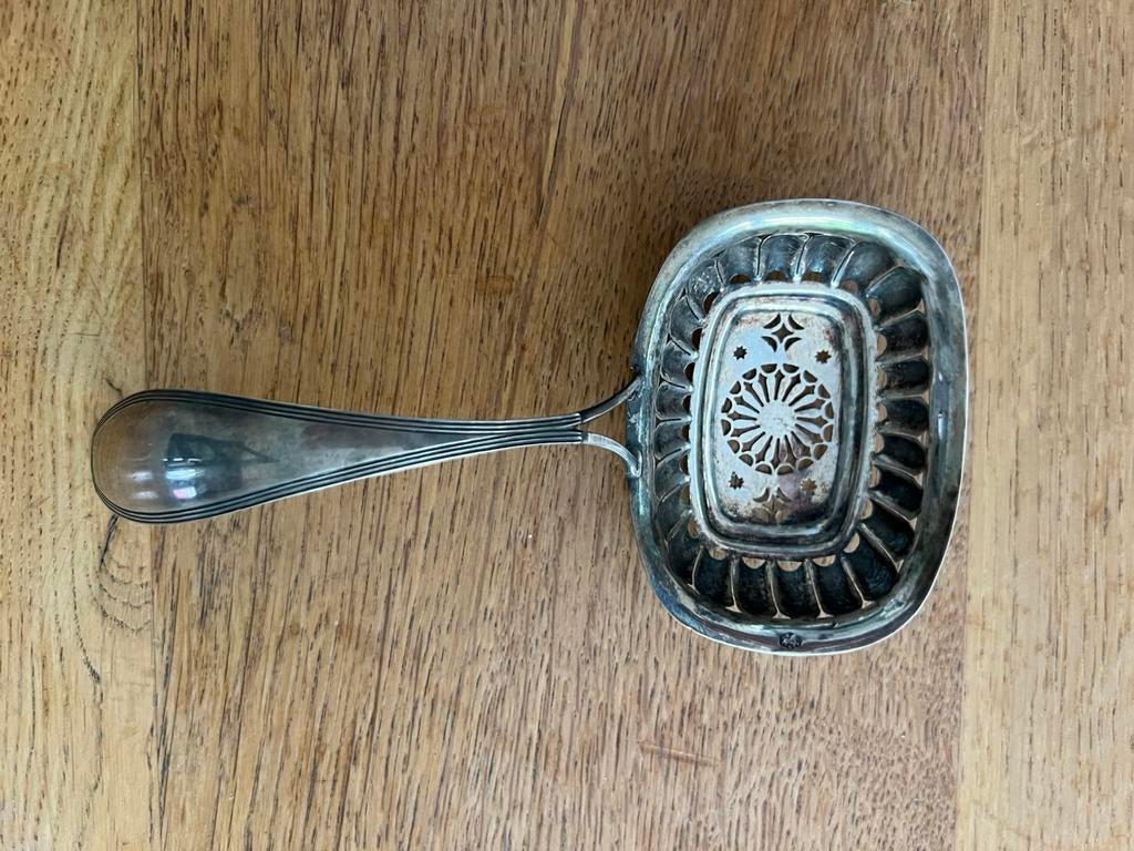Antieke zilveren zeeflepel, Antiek en Kunst, Ophalen of Verzenden, Zilver