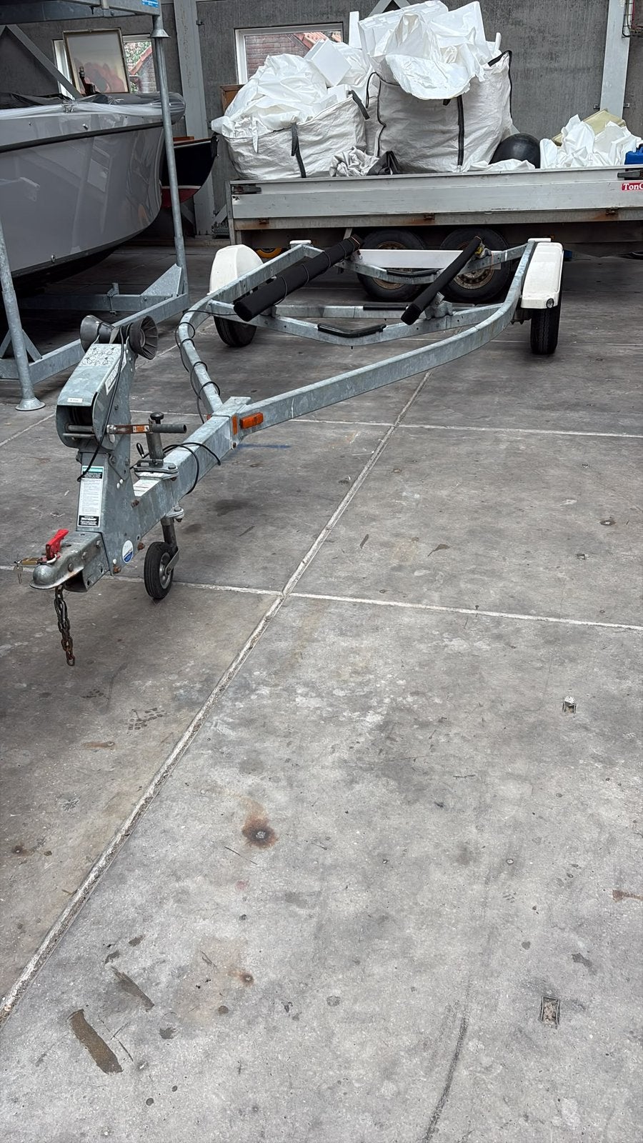 Amerikaanse boot trailer gegalvaniseerd, Minder dan 1500 kg, Gebruikt, Overige typen, Minder dan 6 meter
