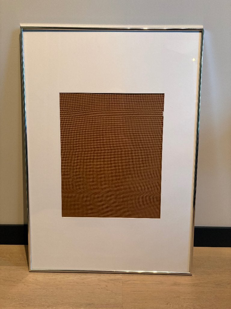 Barth fotolijst 100x70 cm met passe-partout, Huis en Inrichting, Ophalen, Fotolijst, Metaal, Zilver
