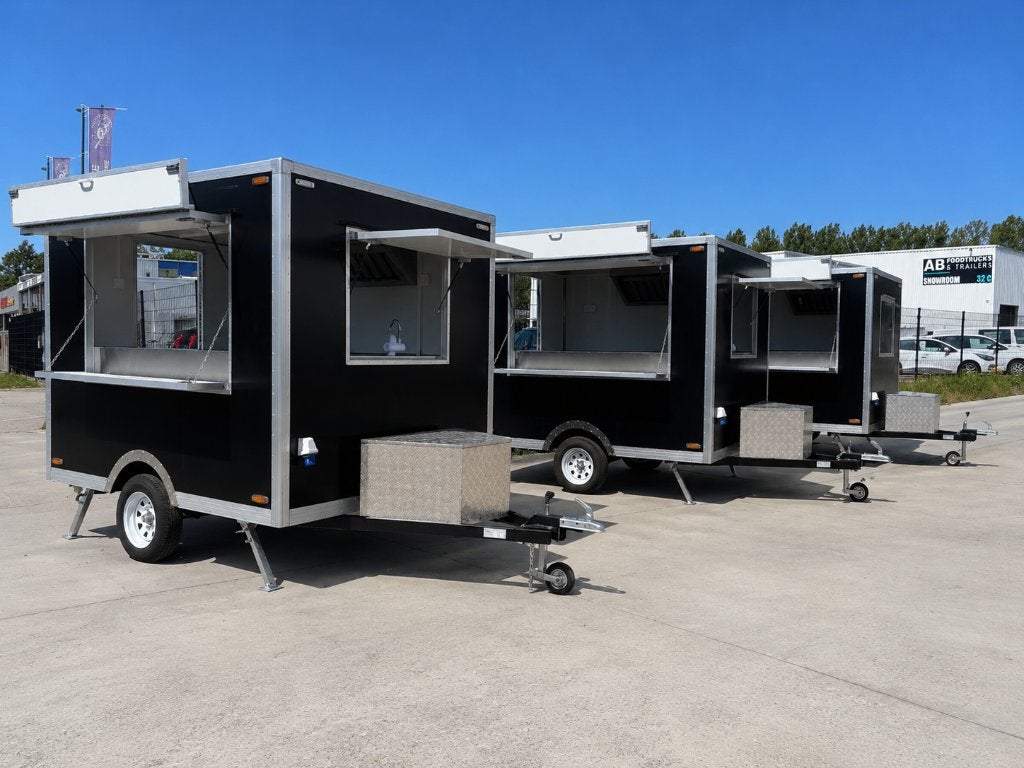 Boxtrailers Foodtruck Foodtrailer VOORRAAD. COC! Goedkoopste, Ophalen of Verzenden