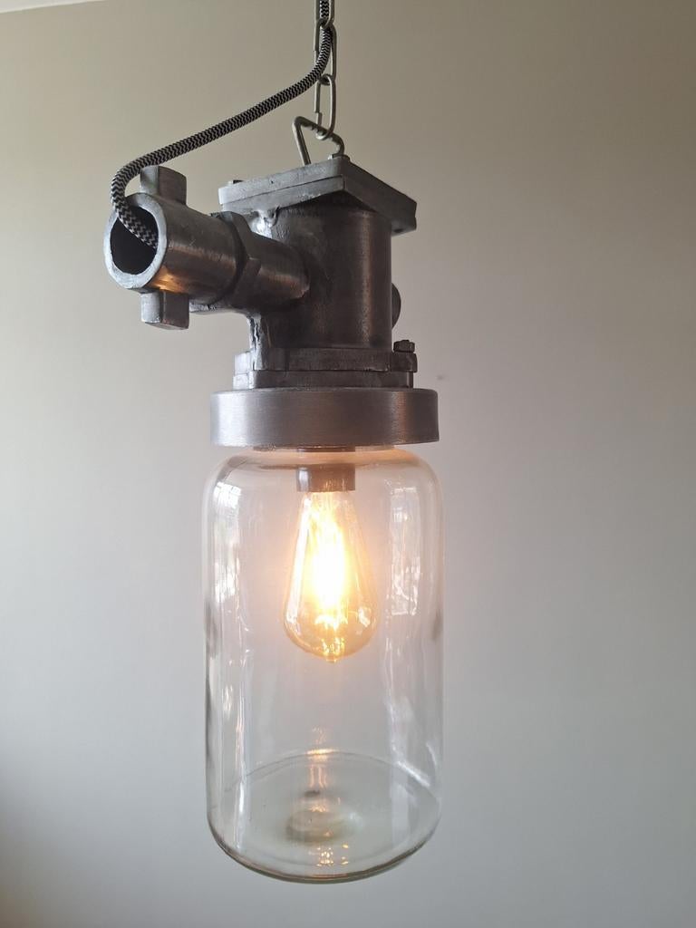 MOET WEG teab Hanglampen industrieel VT Wonen, Ophalen, Glas, Minder dan 50 cm
