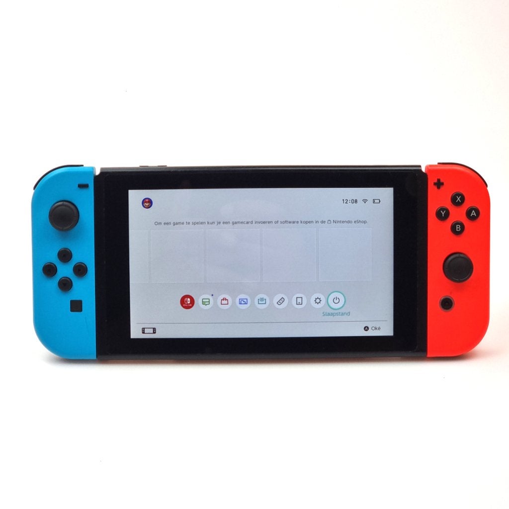 Nintendo Switch V1 32GB Rood/Blauw, Spelcomputers en Games, Nintendo, Zo goed als nieuw, Support@nintendo.com, 11-1 Hokotate-cho, Kamitoba, Minami-ku
Kyoto 601-8501
Japan
