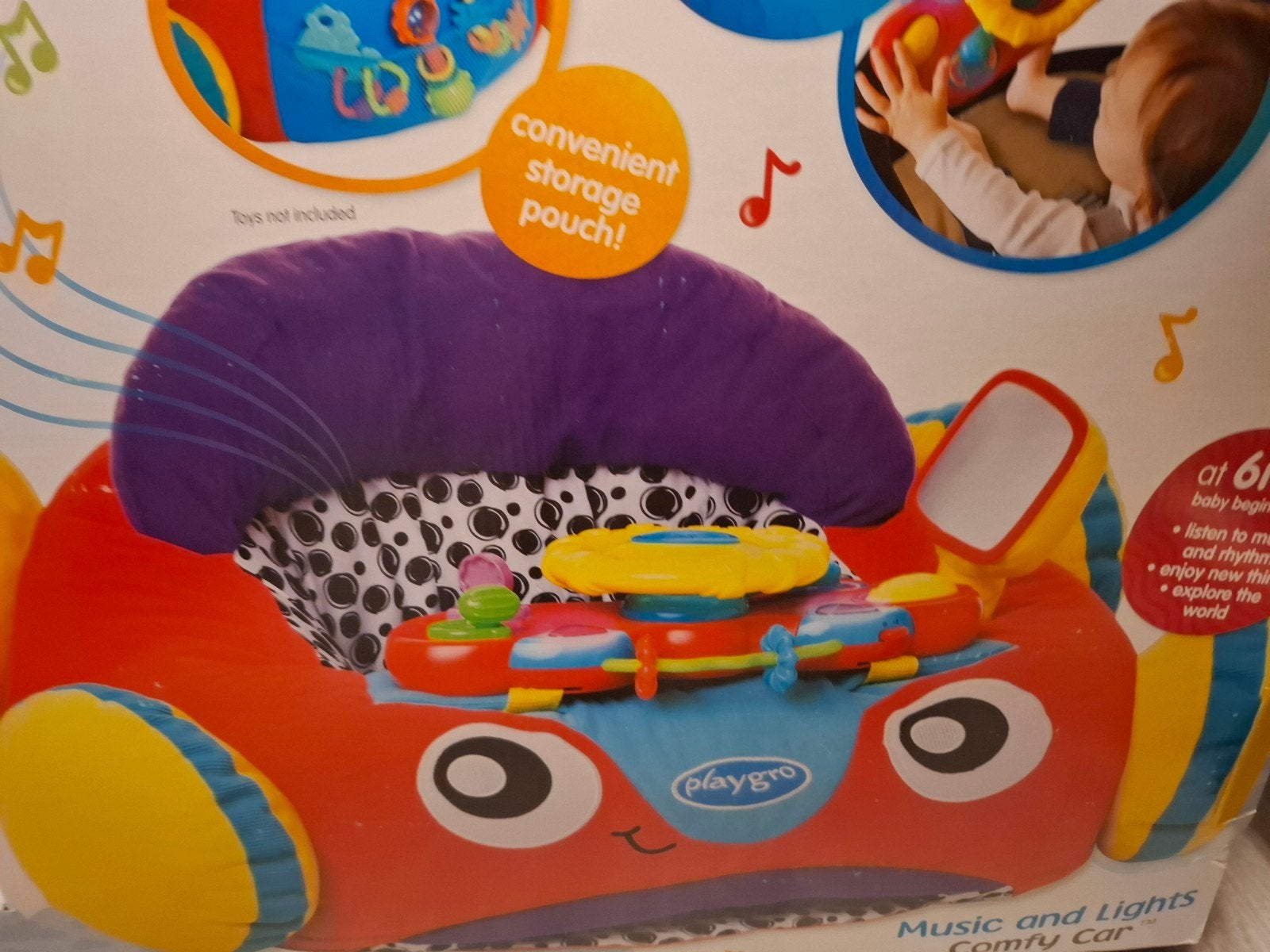 pllay gro comfy car babyzitje met aktiviteiten, Ophalen, Zo goed als nieuw