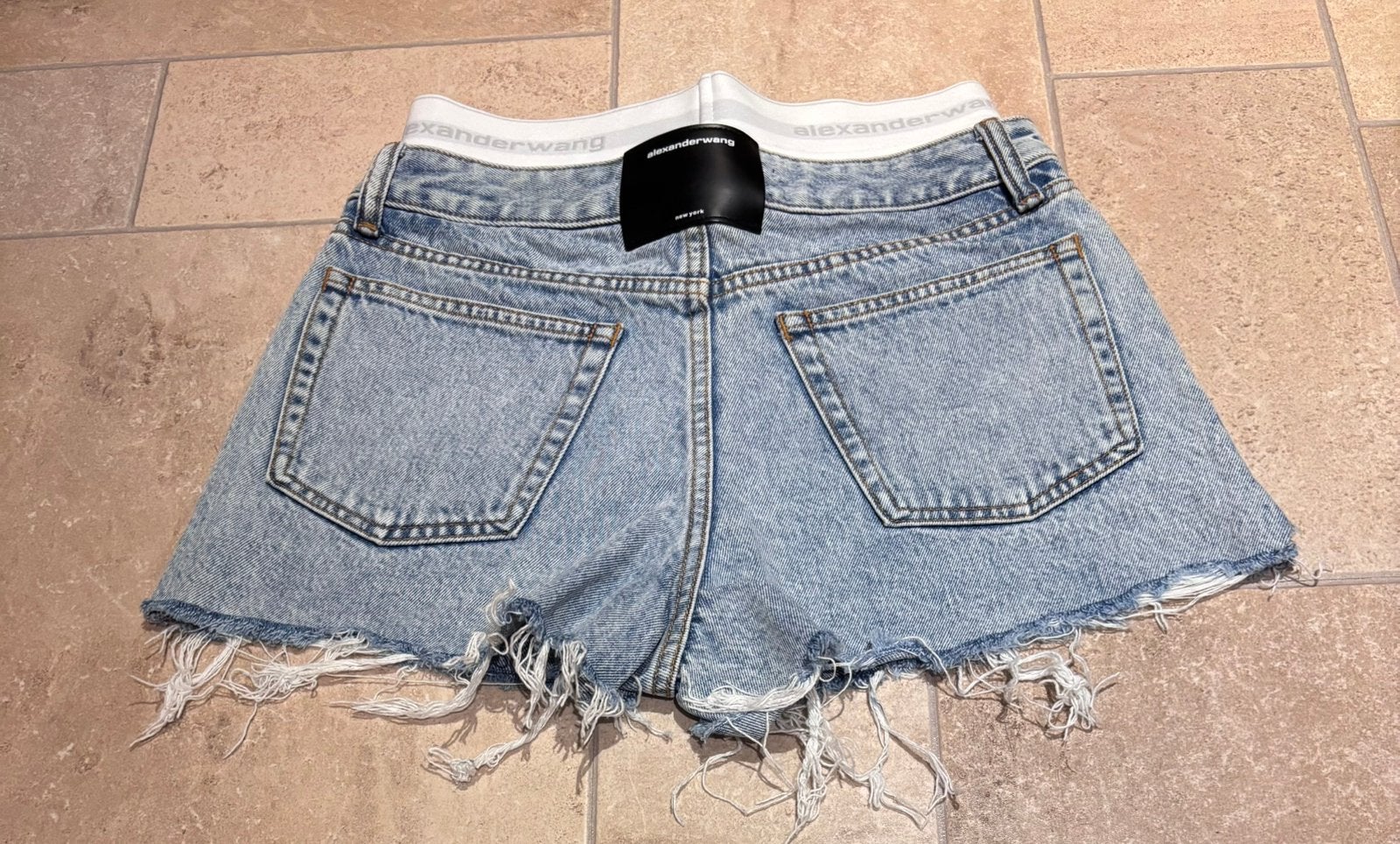 Alexander wang korte spijker broek, Mi, Blauw, Zo goed als nieuw, Mi