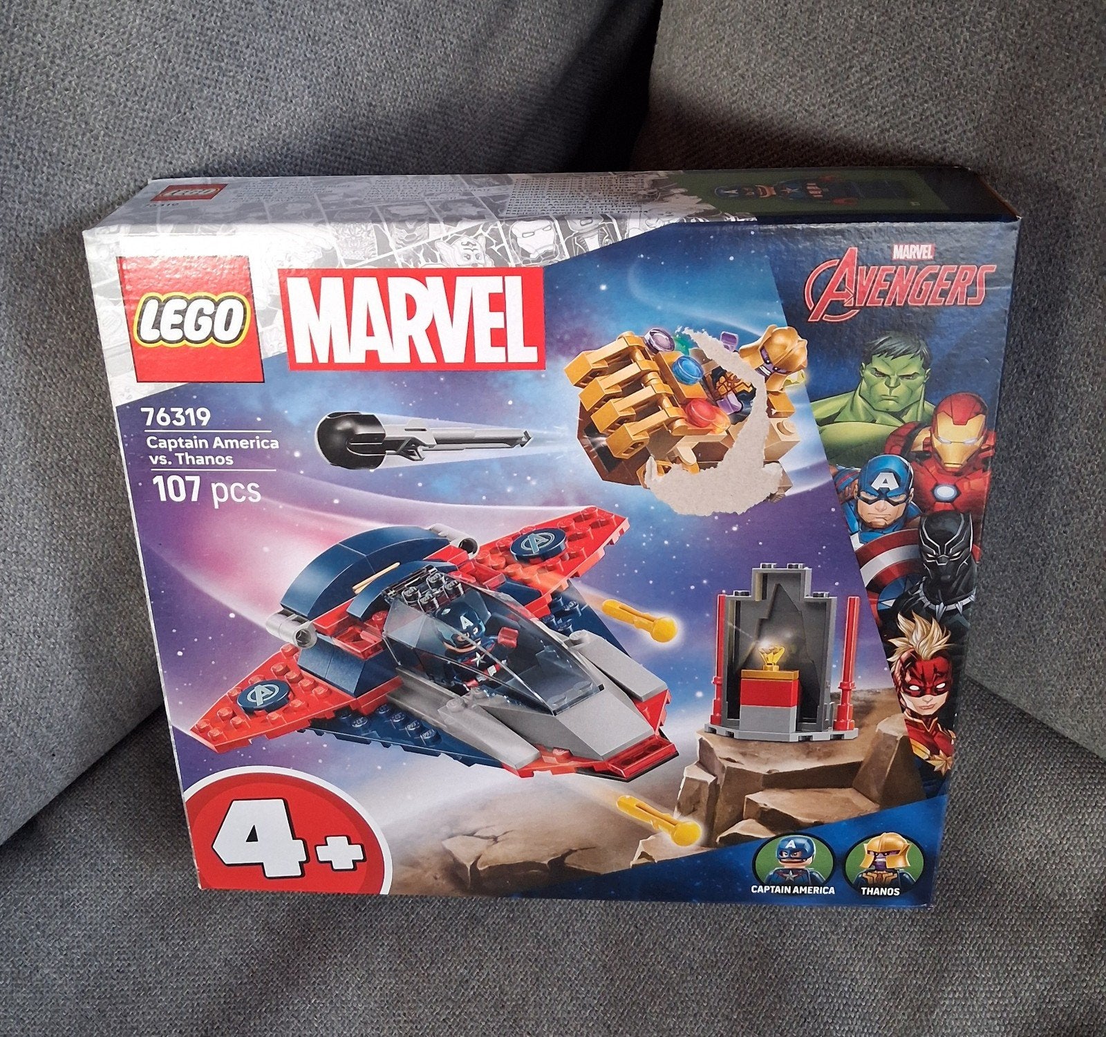 LEGO Marvel 76319 Captain America vs. Thanos - Nieuw Sealed, Marvel, Lego, Nieuw, Ophalen of Verzenden