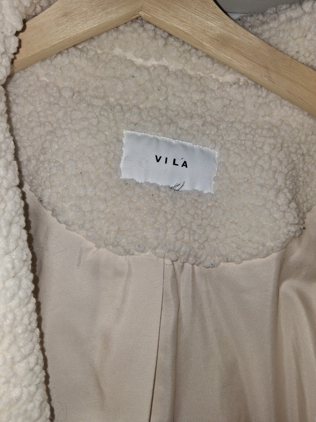 VILA Teddy Jas - Crème/Beige - Maat M, Maat 38/40 (M), VILA, Beige, Ophalen of Verzenden