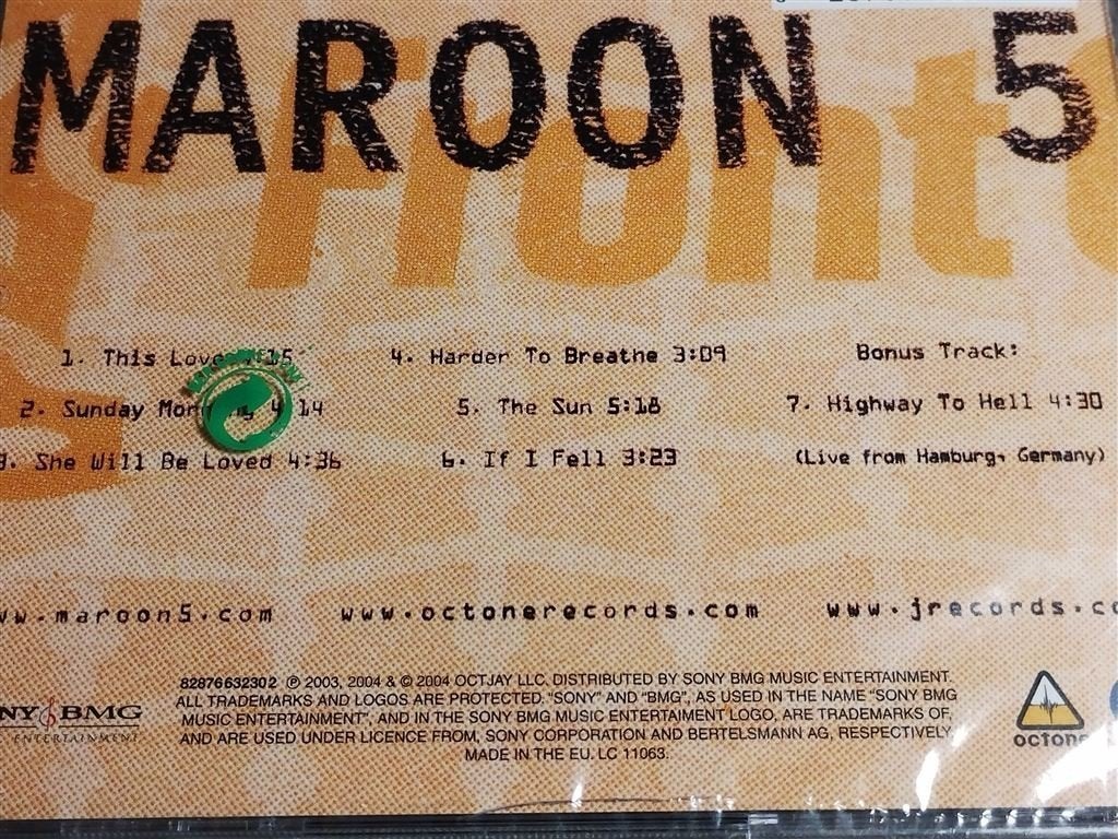 Maroon 5 ‎– 1.22.03. Acoustic [NIEUW], Ophalen of Verzenden, Gebruikt, Pop