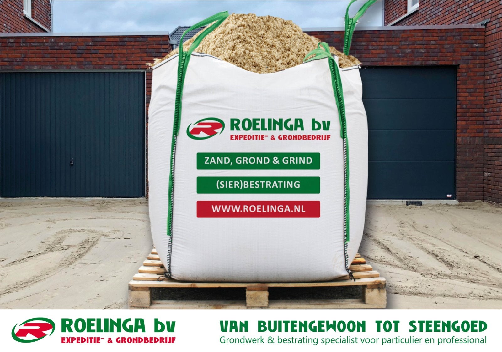 Big bags Straatzand - 1 m3, Verzenden, Nieuw, Straatzand