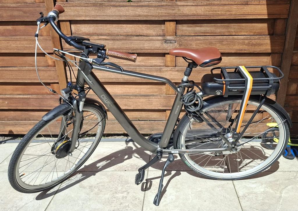 Qwic ebike herenfiets, Fietsen en Brommers, Elektrische fietsen, Ophalen, Zo goed als nieuw, Qwic