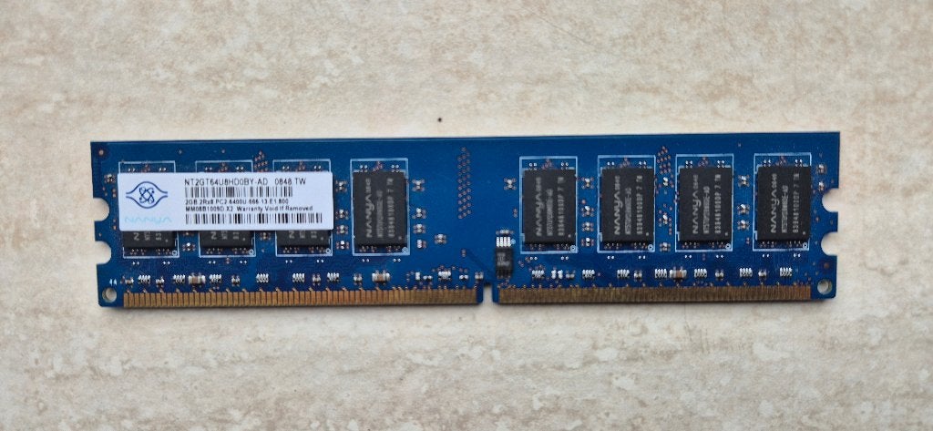 4 x 2GB Nanya DDR2-800 computer Ram geheugen, Gebruikt, Ophalen of Verzenden, DDR2, Desktop