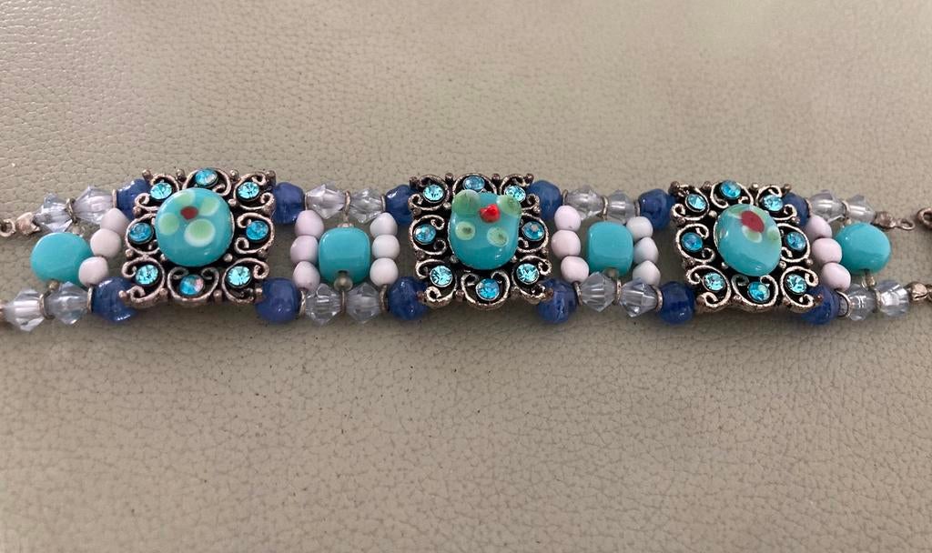 ARMBAND SUPER MOOIE STENEN 18 CM IBIZA, Ophalen of Verzenden, Zo goed als nieuw