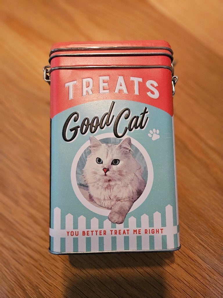Kattensnoepjes blik vintage stijl, Ophalen, Nieuw