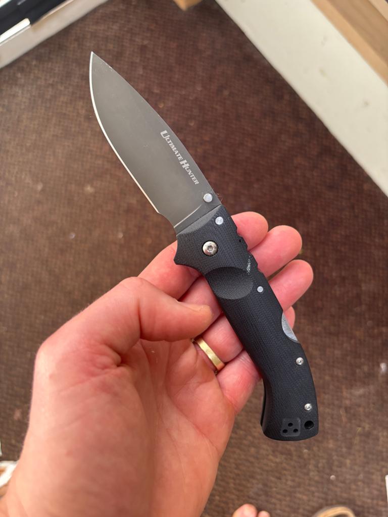 Cold Steel Ultimate Hunter S35VN staal - Vlijmscherp, Ophalen of Verzenden, Gebruikt