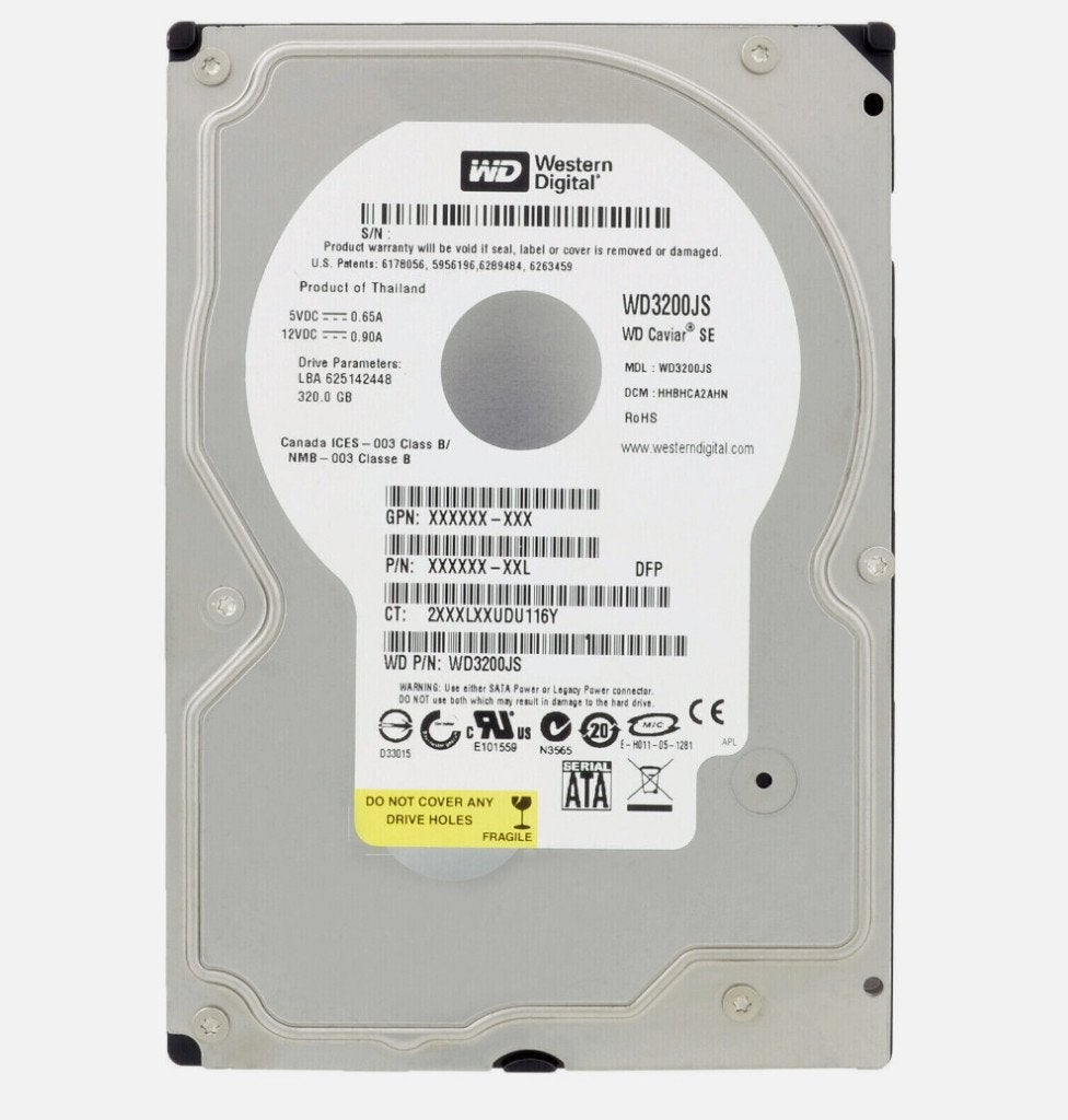 iMac Western Digital HDD 320GB  3,5.inch, Computers en Software, Harde schijven, Intern, Gebruikt, 320 GB, HDD