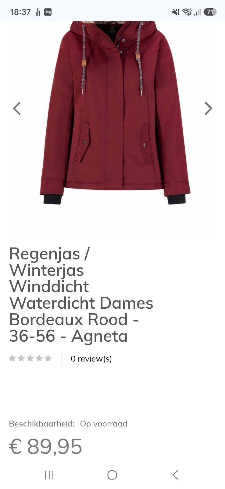 Bjornson winterjas, Ophalen, Maat 46/48 (XL) of groter, Nieuw, Bjornson