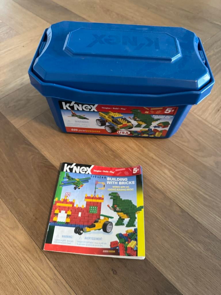 K'nex bouwstenen set met opbergbox en handleiding, Ophalen of Verzenden, Zo goed als nieuw, K'nex