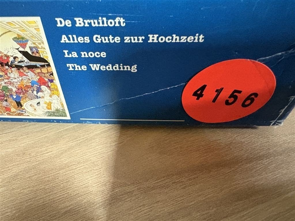 jan van haasteren - de bruilof 1000 stuks [4156], Verzenden, 500 t/m 1500 stukjes, Zo goed als nieuw