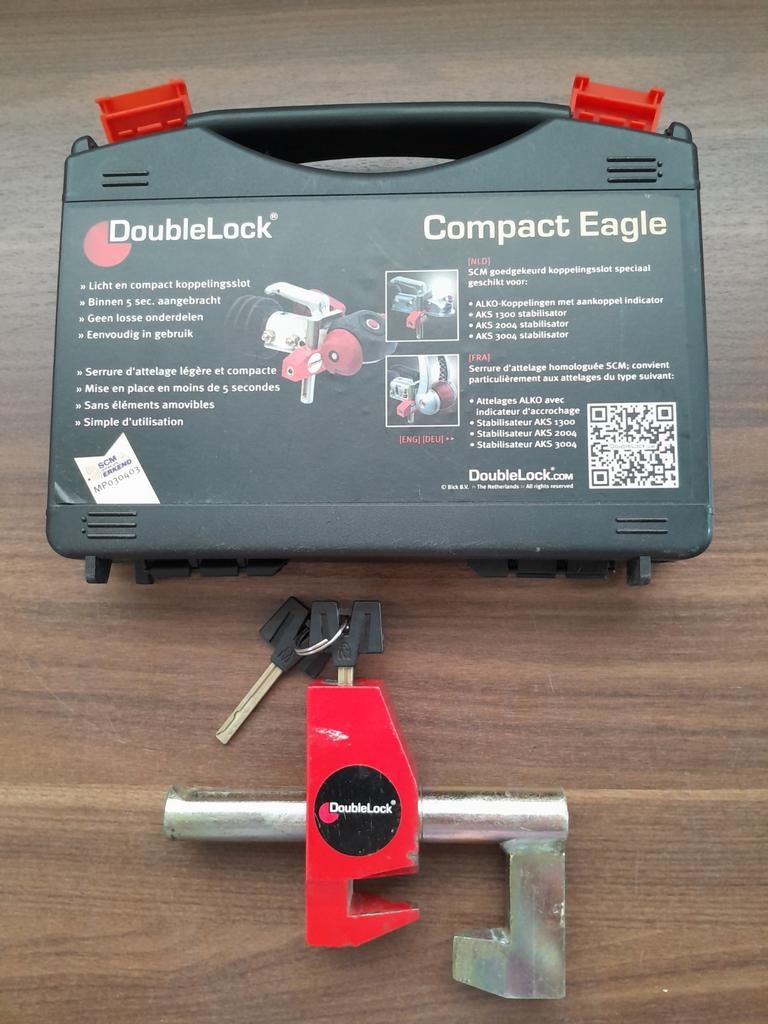 DoubleLock Compact Eagle koppelingsslot caravan, Ophalen of Verzenden, Zo goed als nieuw