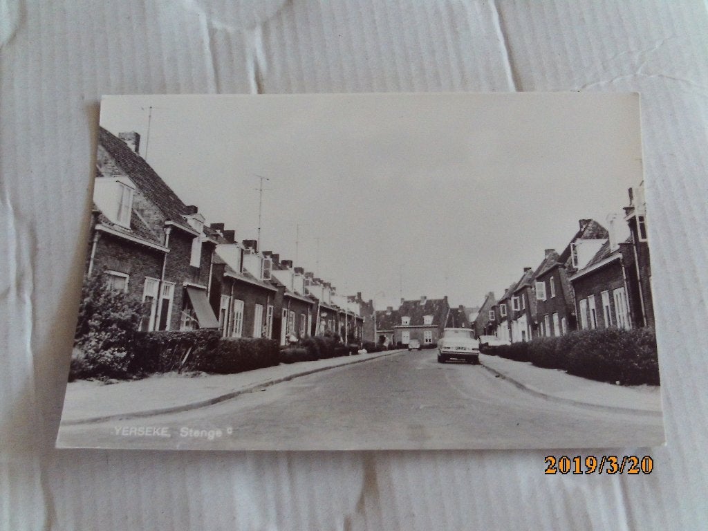 ansichtkaart yerseke stenge, Ophalen of Verzenden, 1940 tot 1960, Ongelopen, Zeeland