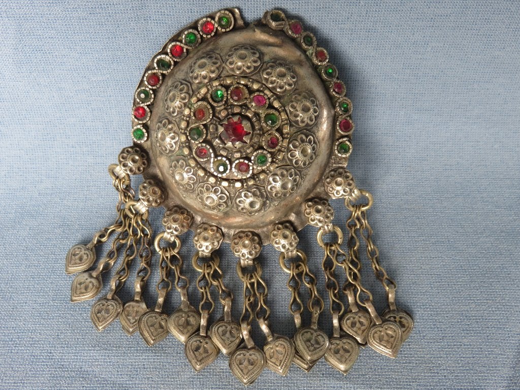 Sierstuk met glas en bedeltjes - Himalaya gebergte, Ophalen of Verzenden
