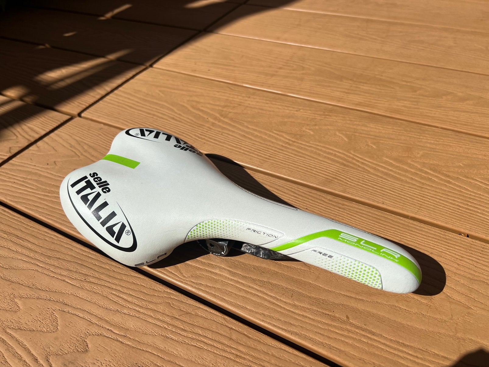 Selle Italia SLR Monolink Carbon friction free Zadel wit, Ophalen of Verzenden, Zo goed als nieuw, Overige typen