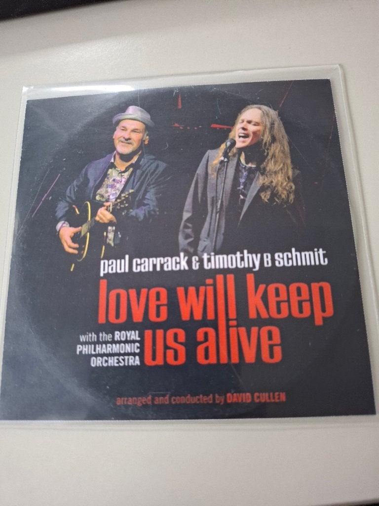 CDS Paul Carrack/Timothy B Schmit- Love will keep us alive, Ophalen of Verzenden, Gebruikt